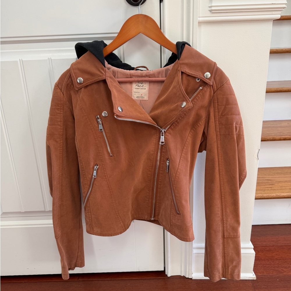 We The Free Faux Leather Moto Jacket